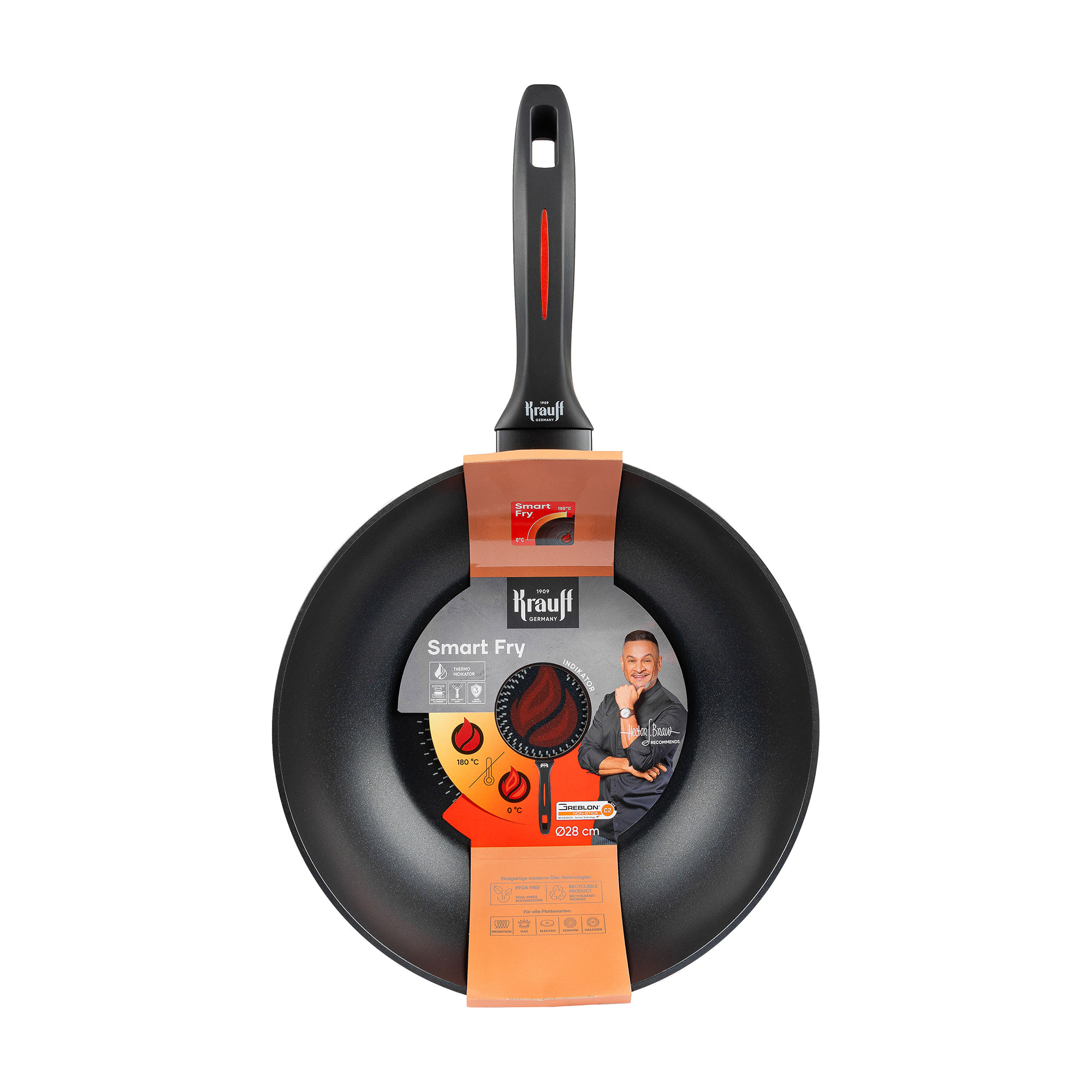 Сковорода Krauff Smart Fry WOK, без кришки, 28 см (25-45-182)